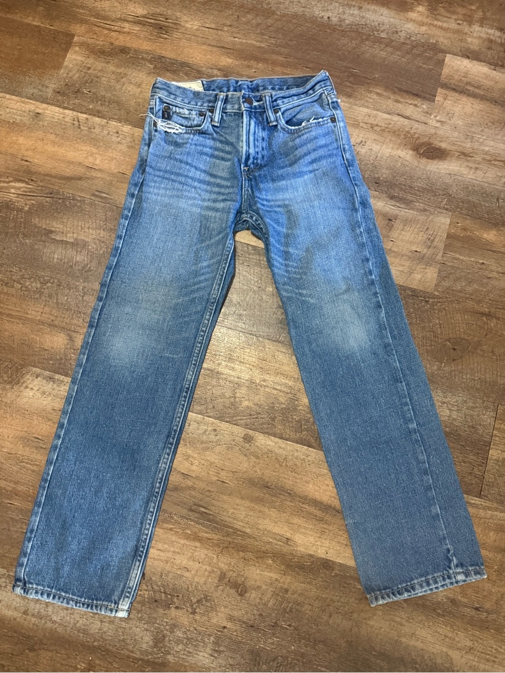 Abercrombie & Fitch light blue kids' straight jeans